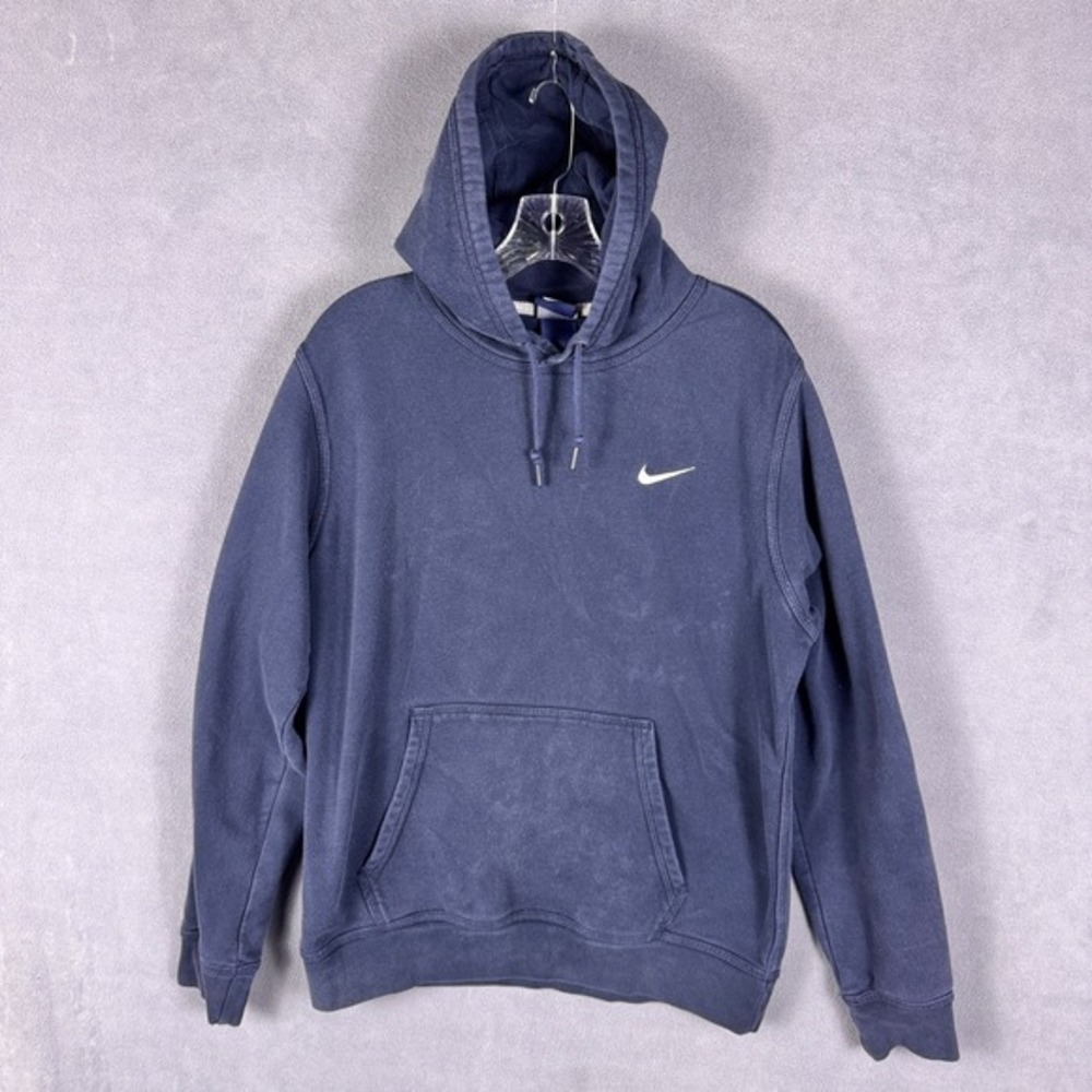 Nike Mens Hoodie Large Blue Tag Navy Blue Faded